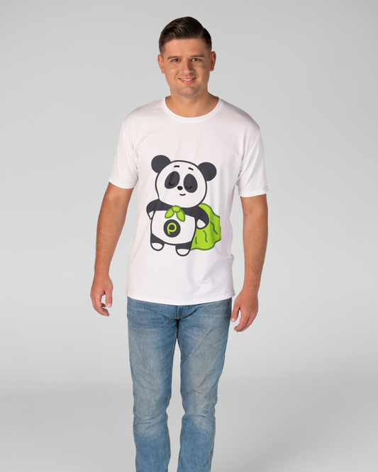 Super panda oversized marškinėliai